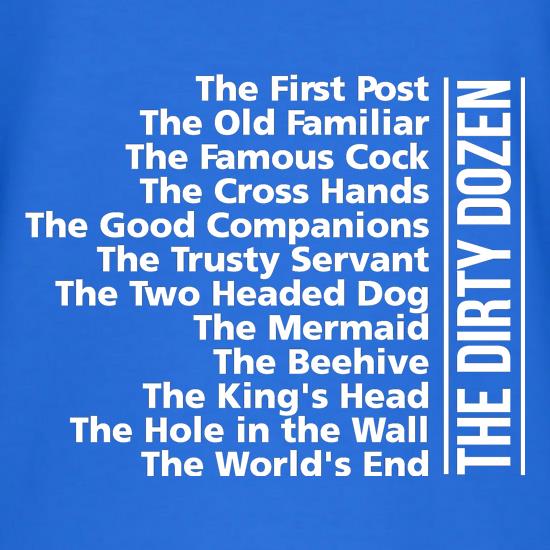 The World's End - List of Pubs t shirt